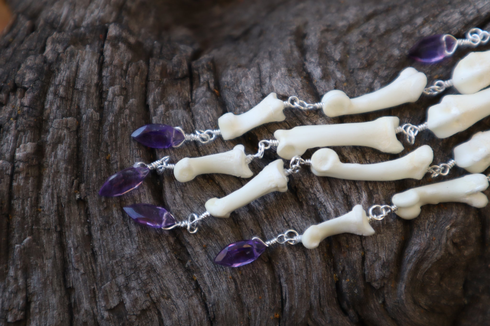 Fluid Bobcat Paw Articulation with Amethyst “Claws”