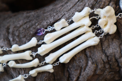 Fluid Bobcat Paw Articulation with Amethyst “Claws”