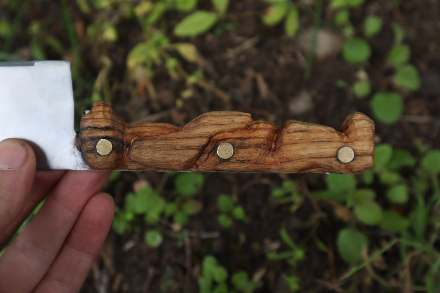 Reserved For Chloe - Black Bear Carved Kitchen Knife
