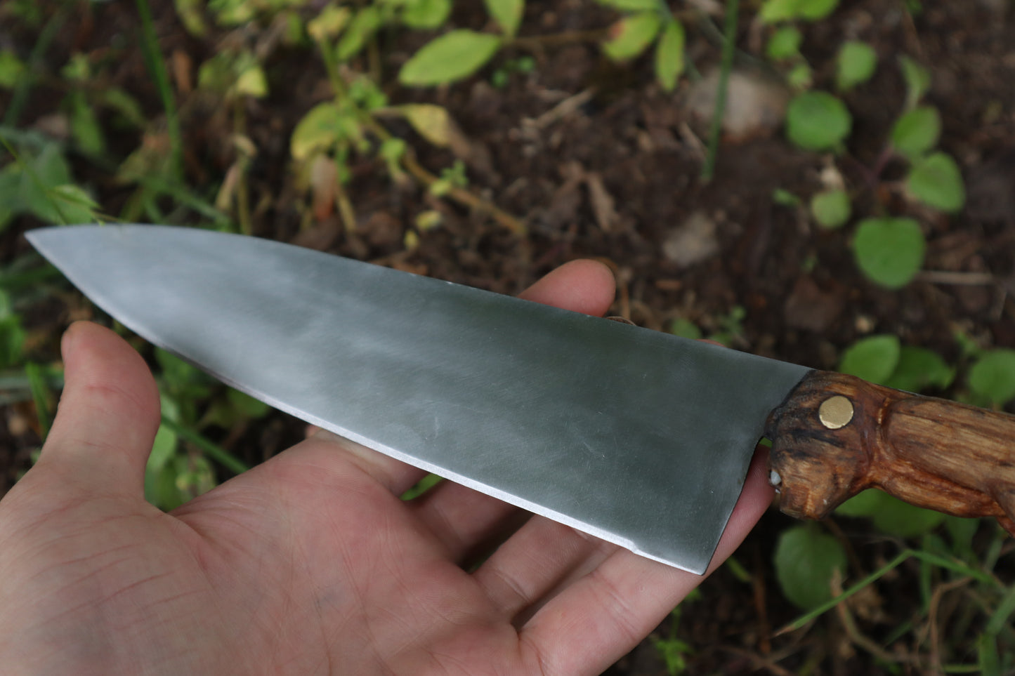 Reserved For Chloe - Black Bear Carved Kitchen Knife