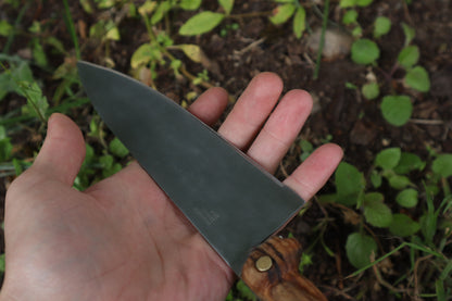 Reserved For Chloe - Black Bear Carved Kitchen Knife