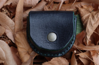 Mountain Lion Bone Divination Set - Jet Black and Forest Green