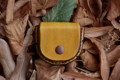 Mountain Lion Bone Divination Set - Sunshine Yellow and Bison Brown