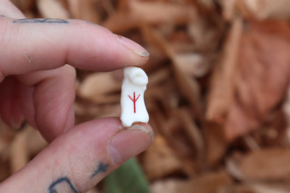 Mountain Lion Bone Divination Set - Sunshine Yellow and Bison Brown