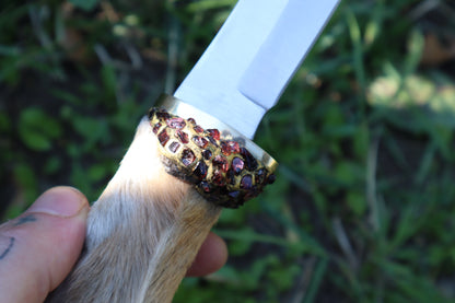 Coyote Paw Knife and Sheath