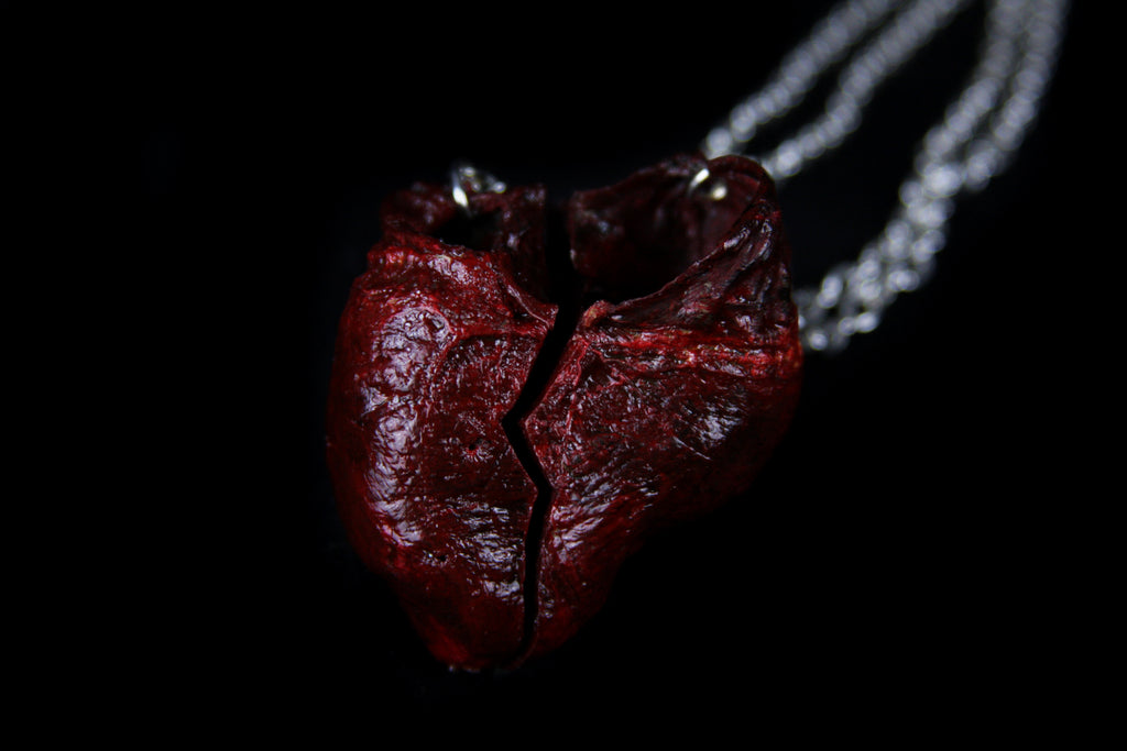 BFF Bobcat Heart Necklaces
