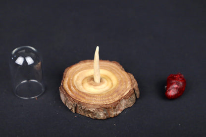 Dry Preserved Pigeon Heart in Glass Dome