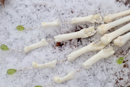 Fluid Bobcat Paw Articulation with Peridot “Claws”