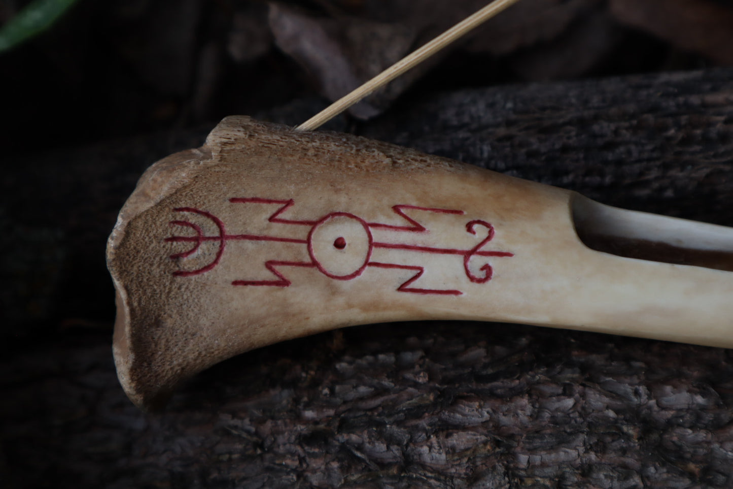 Reserved for Chelsea - Múspellzheimr German Shepherd Dog Tibia Incense Holder