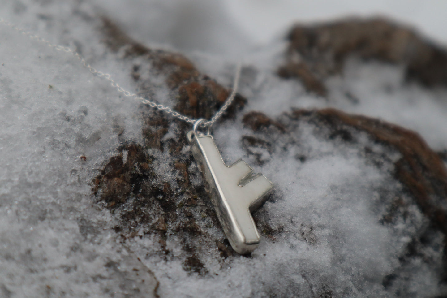 Copy of Reserved for Skye - Fehu Wolf Bone and Silver Talisman Pre-order