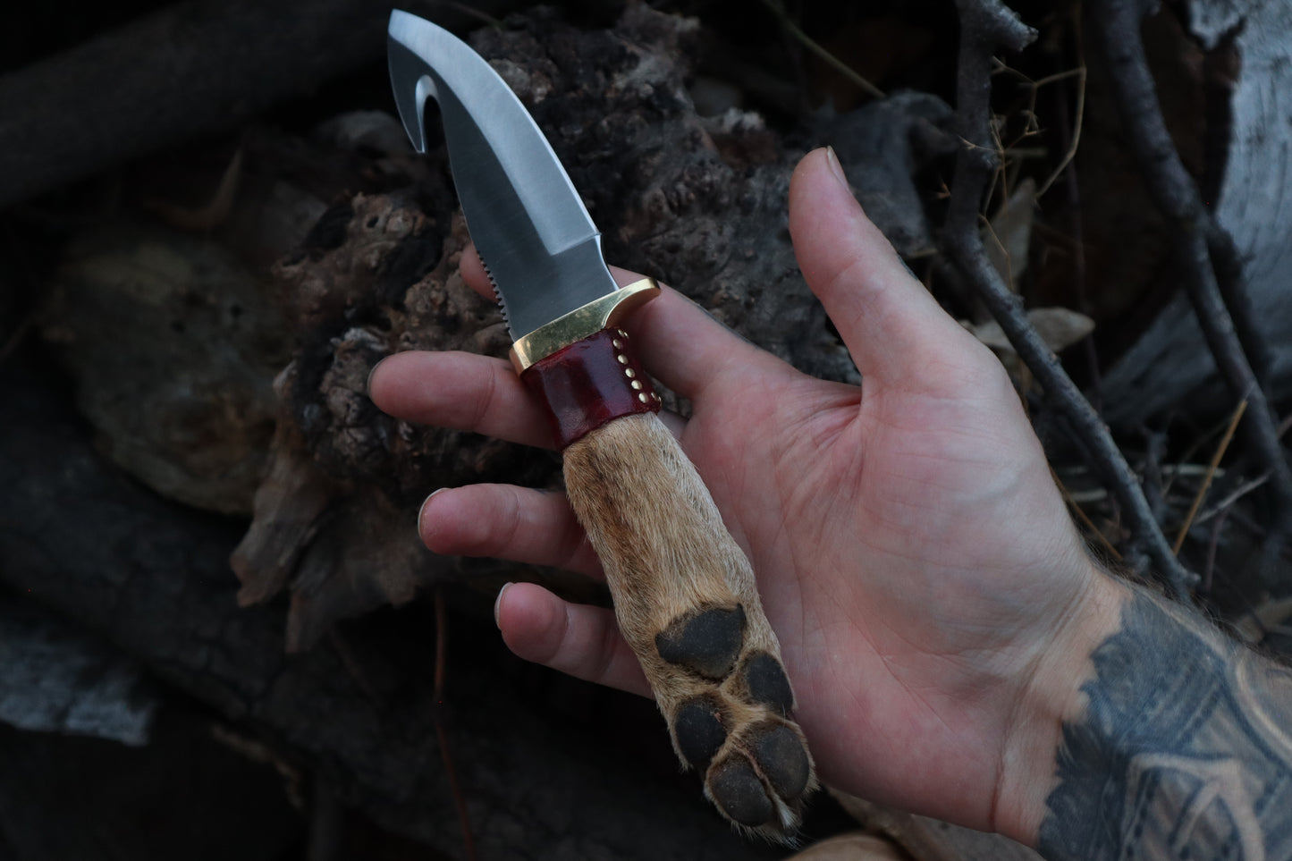 Reserved for Kat - Coyote Paw Knife