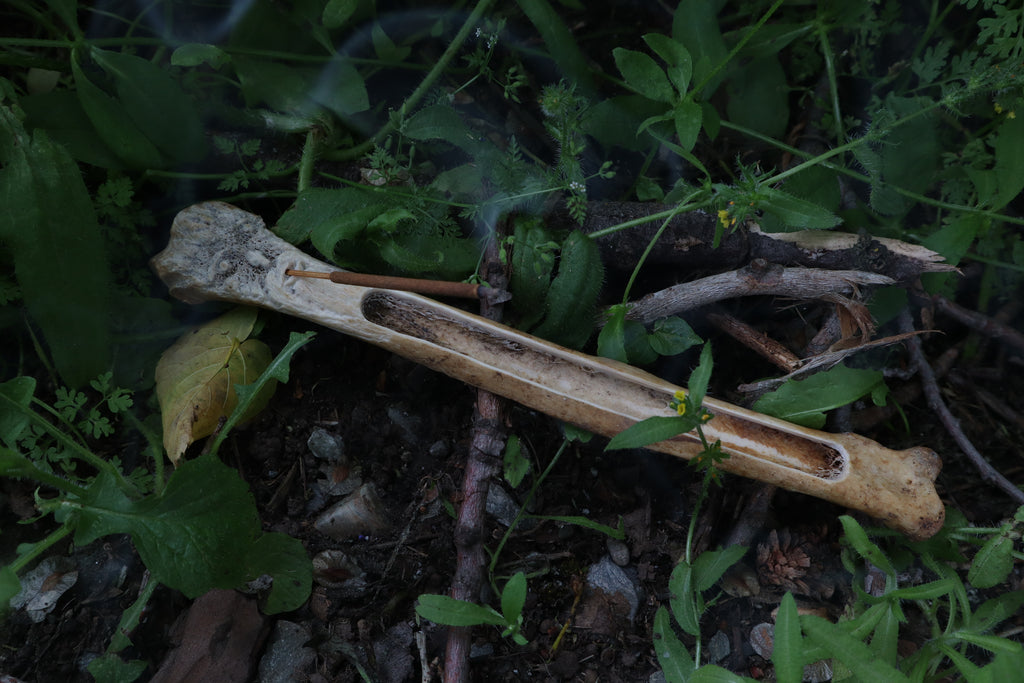 Reserved for Anthony - The Watcher of The Wood Bone Incense Holder