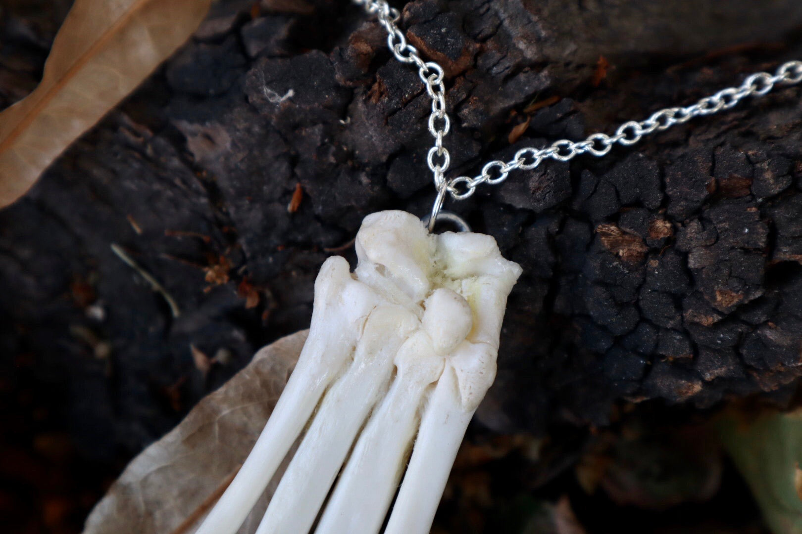Reserved for Amanda - Articulated Bobcat Paw Necklace