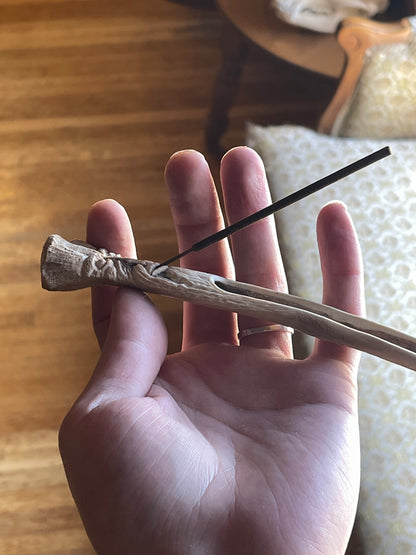Reserved for Jessie - German Shepherd Bone Forest Spirit Incense Burner