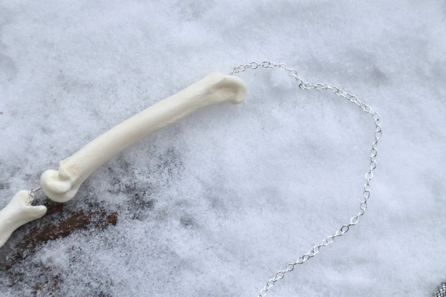 Mountain Lion Toe Pendulum with a Lepidocrocite Quartz Point