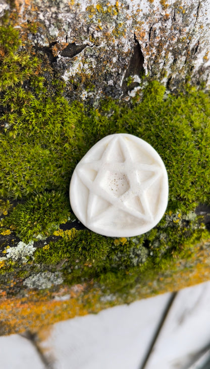Reserved for Lindsey - Elk Bone Pentacle