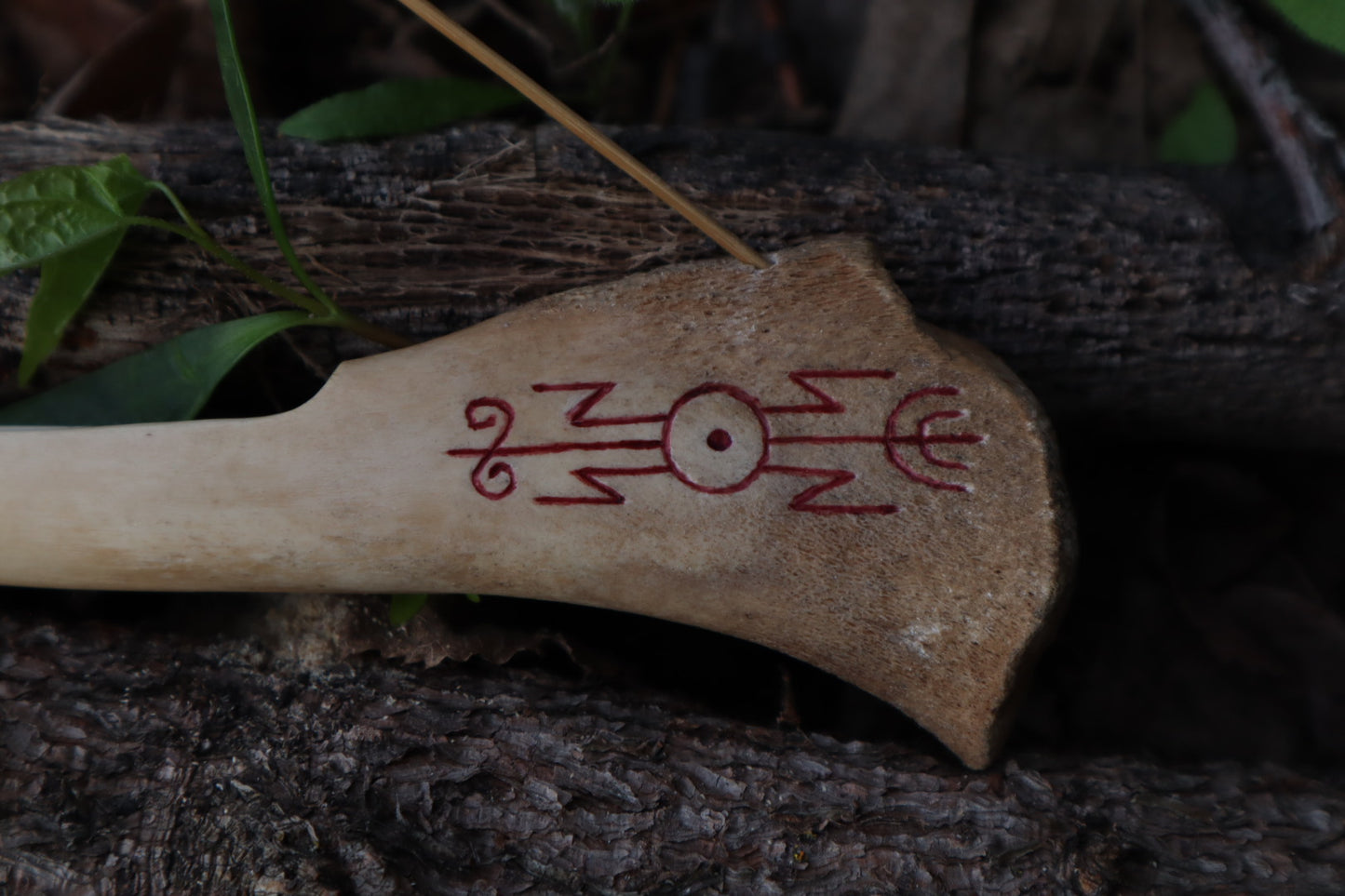 Reserved for Chelsea - Múspellzheimr German Shepherd Dog Tibia Incense Holder