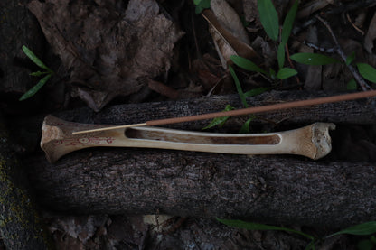Reserved for Chelsea - Múspellzheimr German Shepherd Dog Tibia Incense Holder