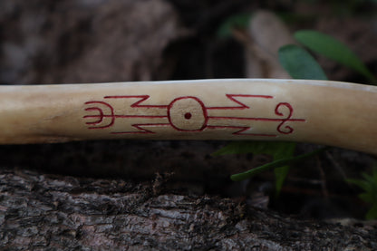 Reserved for Ganjre - Múspellzheimr German Shepherd Dog Femur Incense Holder