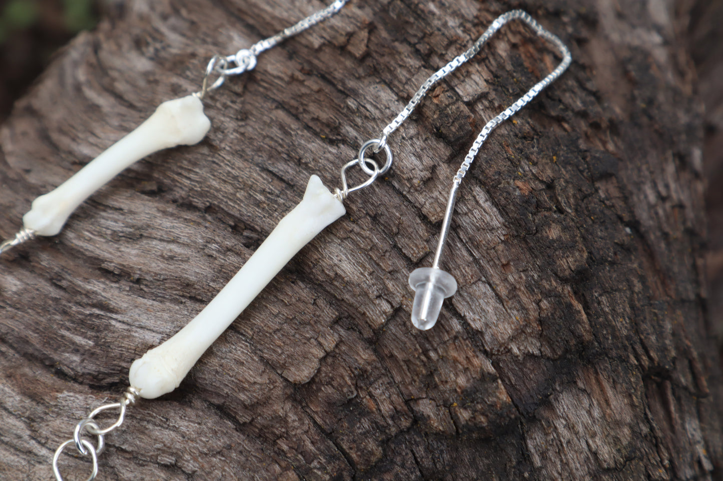 Fluid Raccoon Toe Earrings