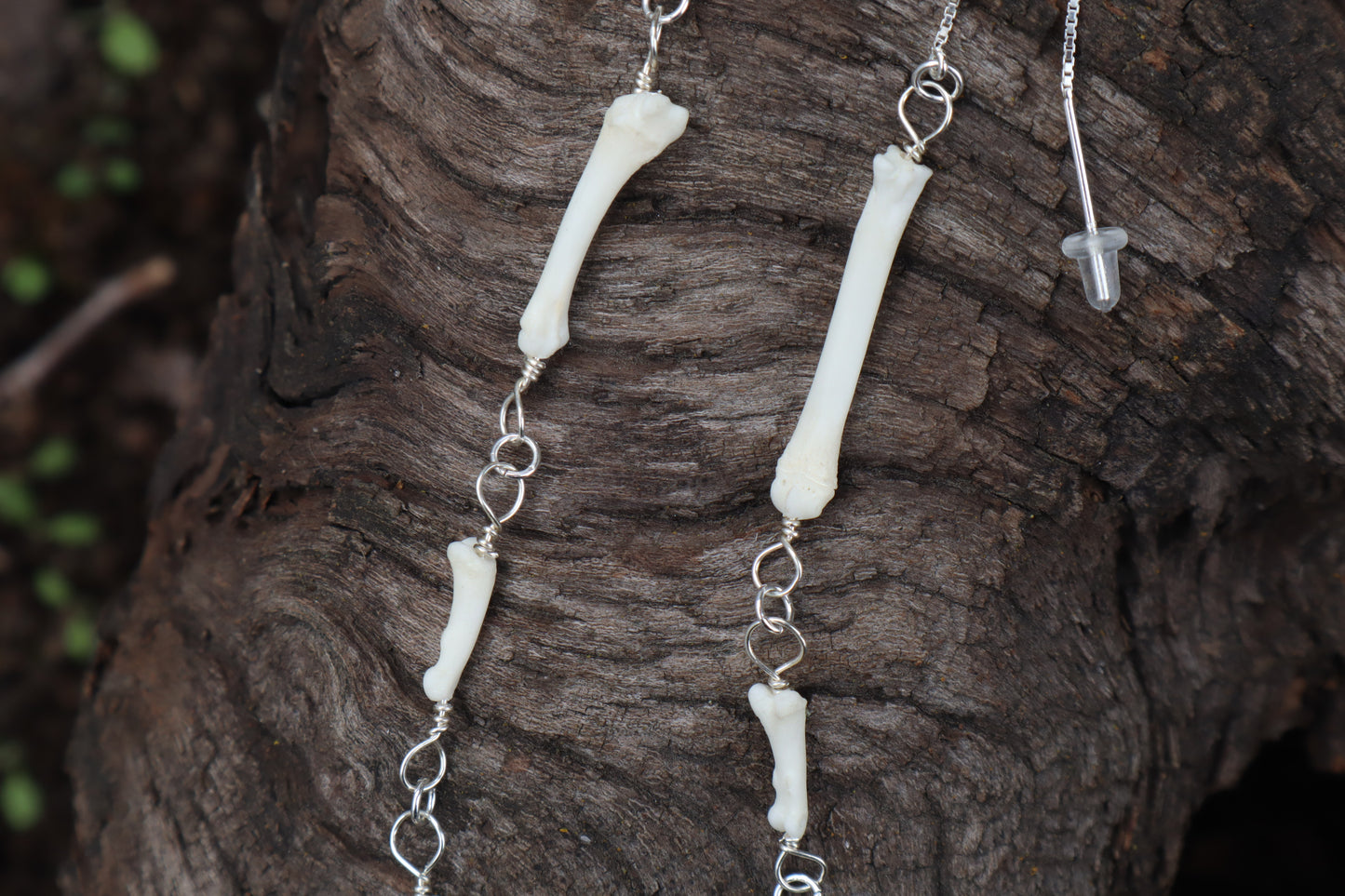 Fluid Raccoon Toe Earrings
