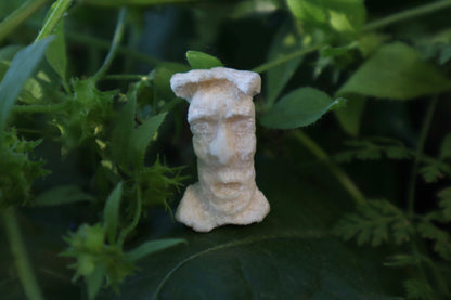 Gray Wolf Bone Monk Sculpture