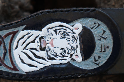 Reserved for Squirtle - Custom Leather Sheath for Bobcat Paw Knife