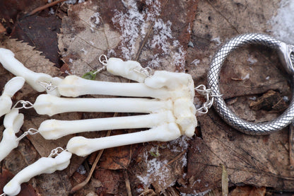 Fluid Bobcat Paw Articulation with Peridot “Claws”