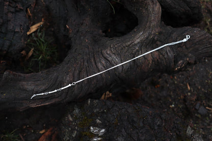 Fluid Articulated Coyote Tail Necklace - .925 Sterling Silver