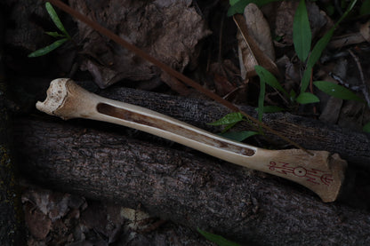 Reserved for Chelsea - Múspellzheimr German Shepherd Dog Tibia Incense Holder
