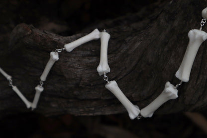 Fluid Gray Wolf Tail Articulation with Ouroboros Ring