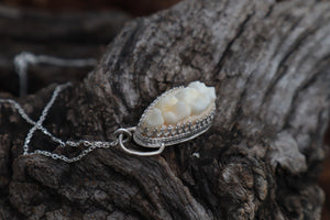 Reserved for Cora - Raccoon Skull Fragment Necklace - .925 Sterling Silver