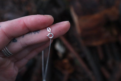 Fluid Articulated Coyote Tail Necklace - .925 Sterling Silver