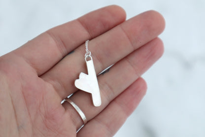 Copy of Reserved for Skye - Fehu Wolf Bone and Silver Talisman Pre-order