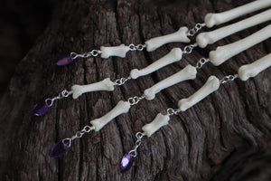 Reserved for Jeromy - Fluid Red Fox Paw Articulation with Amethyst “Claws”