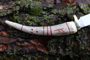 Reserved for stoner.witches - Whitetail Deer Antler Foraging Knife