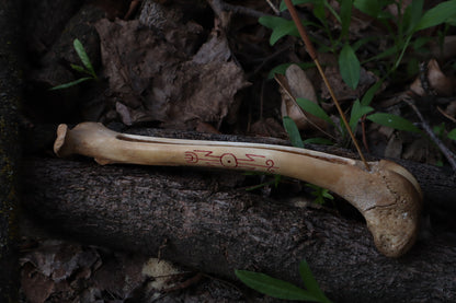 Reserved for Ganjre - Múspellzheimr German Shepherd Dog Femur Incense Holder