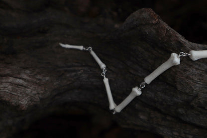 Fluid Gray Wolf Tail Articulation with Ouroboros Ring