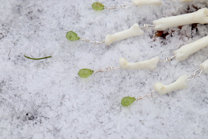 Fluid Bobcat Paw Articulation with Peridot “Claws”