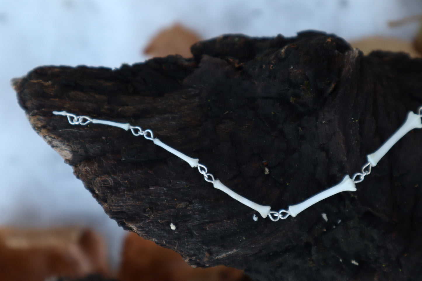 Fluid Red Fox Tail Articulation with Ouroboros Ring