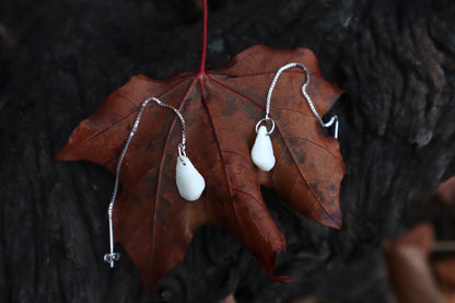 Polydactyl Cat Patella Earrings - .925 Silver