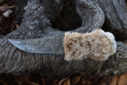 Reserved for Squirtle - Custom Leather Sheath for Bobcat Paw Knife