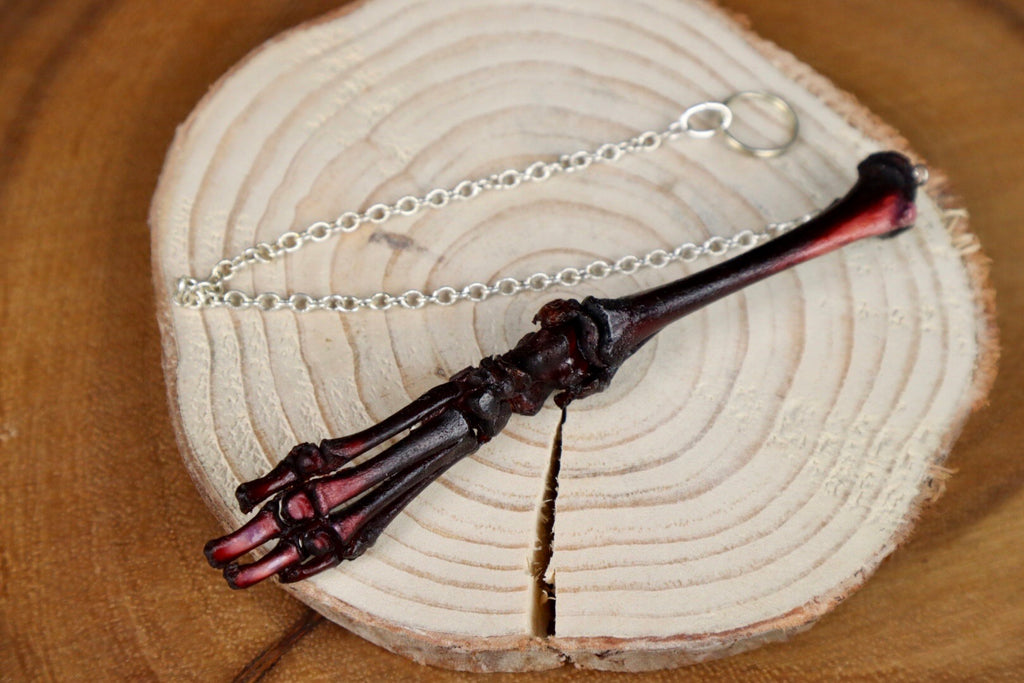 Lucky Kitten Paw Articulation Keychain - Naturally Stained