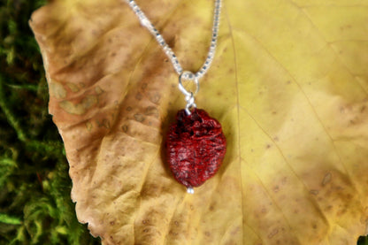 Reserved for Gabe - Stillborn Black Lab Heart Necklace - .925 Silver