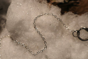 Raccoon Femur Pendulum with Ouroboros Ring