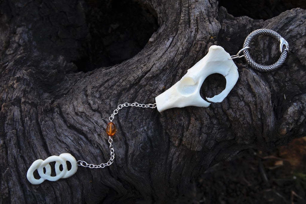 Reserved for Amanda - Domestic Cat Pelvis Trinity Sculpture