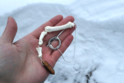 Mountain Lion Toe Pendulum with a Tigers Eye Point