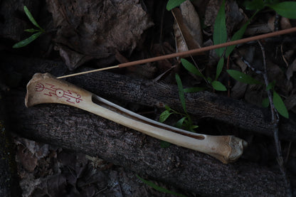 Reserved for Chelsea - Múspellzheimr German Shepherd Dog Tibia Incense Holder